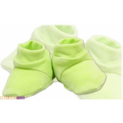Botičky/ponožtičky VELUR - zelené