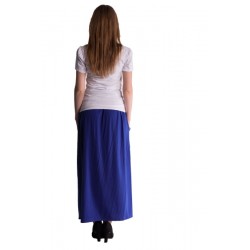 Maxi dlouhá sukně MAXINA  - tm.modrá/chaber