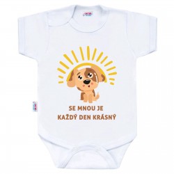 Body s potiskem New Baby SE MNOU JE KAŽDÝ DEN KRÁSNÝ, Dle obrázku, 50