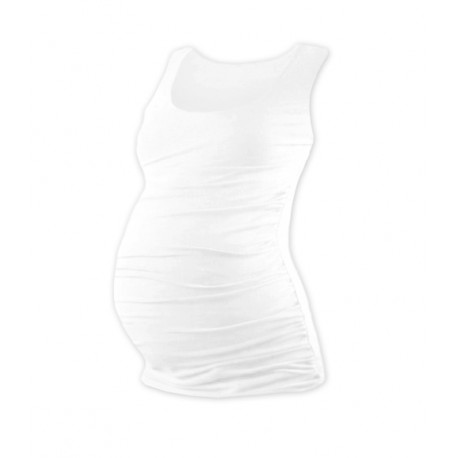 Těhotenský top JOHANKA - bílá