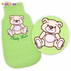 Spací vak TEDDY BEAR Baby Nellys - sv. zelený vel. 1