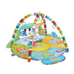 Hrací deka s piánkem Bayo Safari, Multicolor