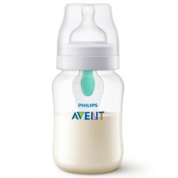 Kojenecká láhev Avent Anti-colic s ventilem AirFree 260 ml, Transparentní