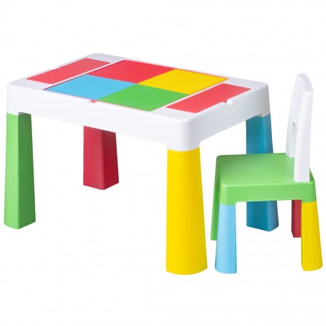Dětská sada stoleček a židlička Multifun multicolor, Multicolor
