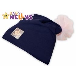 Bavlněná čepička Tutu květinka Baby Nellys ® - granátová