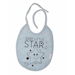 Bryndáček Baby Nellys velký Baby Little Star - šedý