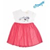 Dětské šaty Nicol, Mořská víla - červeno/bílé