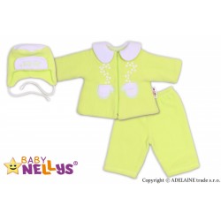 Kabátek, čepička a kalhoty Baby Nellys ®- zelená