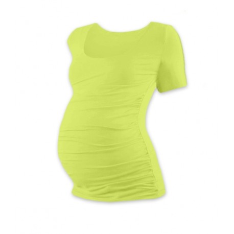 Těhotenské triko krátký rukáv JOHANKA - světle zelená