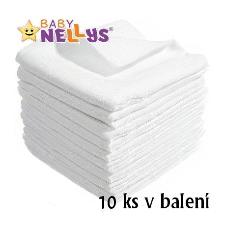 Kvalitní bavlněné pleny Baby Nellys - TETRA LUX 70x80cm, 10ks v bal.