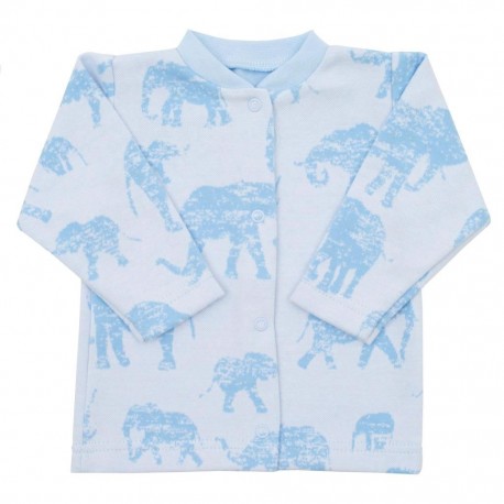 Kojenecký kabátek Baby Service Sloni modrý, Modrá, 68 (4-6m)