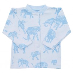 Kojenecký kabátek Baby Service Sloni modrý, Modrá, 74 (6-9m)