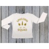 KIDSBEE Dívčí bavlněné tričko Unicorn Squad - bílé