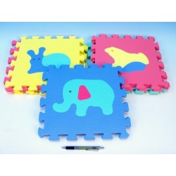 Pěnové puzzle Zvířata 30x30cm 10ks v sáčku