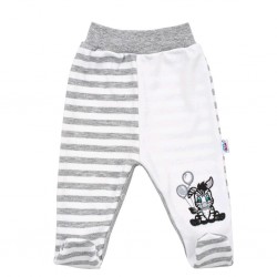 Kojenecké bavlněné polodupačky New Baby Zebra exclusive, Bílá, 68 (4-6m)