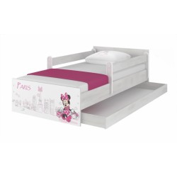 BabyBoo Dětská postel Disney - MAX Minnie Paris - s matrací a šuplíkem 160 x 80 cm