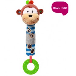 Plyšová hračka s pískátkem a kousátkem Opička George