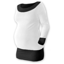 Těhotenska tunika DUO - bílo/černá