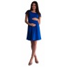Těhotenské šaty - tm. modré