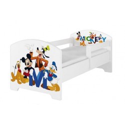 BabyBoo Dětská postel 140 x 70cm Disney - Mickey Friends, bílá