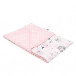 Dětská deka z Minky New Baby Medvídci růžová 80x102 cm, Růžová