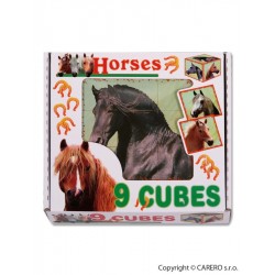 Skládací obrázkové kostky Horses