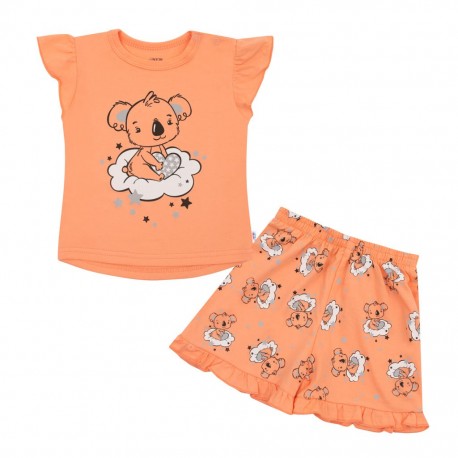 Dětské letní pyžamko New Baby Dream lososové, Dle obrázku, 62 (3-6m)