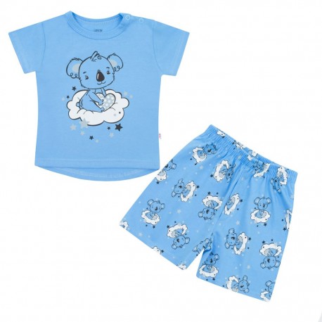Dětské letní pyžamko New Baby Dream modré, Modrá, 62 (3-6m)