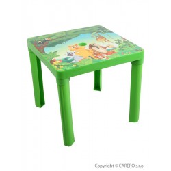 Dětský zahradní nábytek - Plastový stůl, Zelená