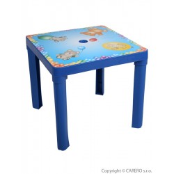 Dětský zahradní nábytek - Plastový stůl modrý