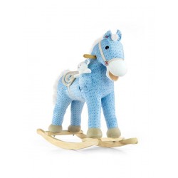 Houpací koník s melodií Milly Mally Pony modrý, Modrá
