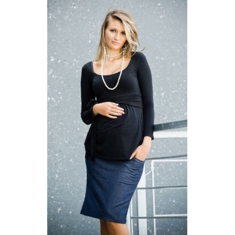 Těhotenské sukně SARA - modrá