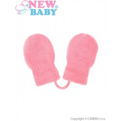 Dětské zimní rukavičky New Baby světle růžové, Růžová, 56 (0-3m)