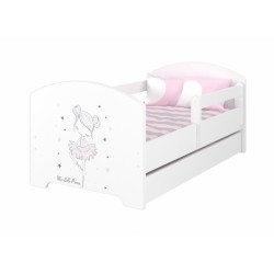 BabyBoo Dětská postel 160 x 80cm -  Baletka + matrace a šuplík