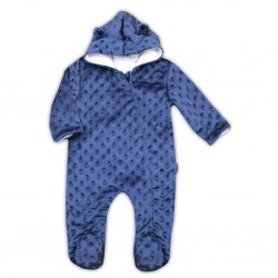 Zimní kojenecký overal z Minky Nicol Bubbles modrý, Modrá, 56 (0-3m)