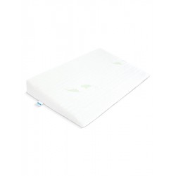 Kojenecký polštář - klín Sensillo bílý Luxe s aloe vera 60x38 cm, Bílá