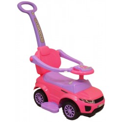 Dětské hrající jezdítko 3v1 Baby Mix růžové, Růžová