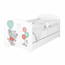 BabyBoo Dětská postel 140 x 70cm -  Slon