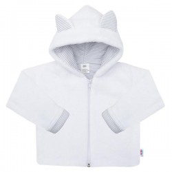 Luxusní dětský zimní kabátek s kapucí New Baby Snowy collection, Bílá, 56 (0-3m)
