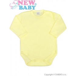 Kojenecké body celorozepínací New Baby Classic žluté, Žlutá, 50