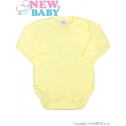 Kojenecké body celorozepínací New Baby Classic žluté, Žlutá, 62 (3-6m)
