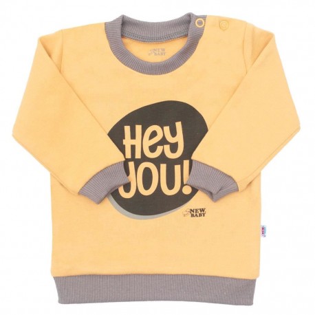 Kojenecké tričko New Baby With Love hořčicové, Žlutá, 74 (6-9m)