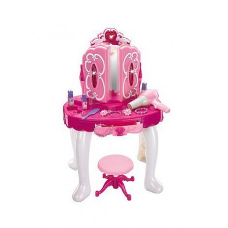 Dětský toaletní stolek se židličkou, Růžová