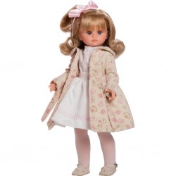 Luxusní dětská panenka-holčička Berbesa Flora 42cm, Béžová