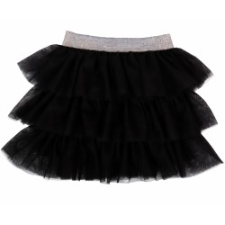 Mamatti Kojenecká tylová sukně, Princezna Puntík - černá s šedým pasem