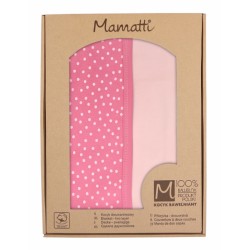 Mamatti Dětská oboustranná bavlněná deka, 80 x 90 cm, Princezna Puntík - růžová