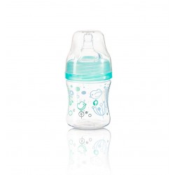 Antikoliková láhev s širokým hrdlem Baby Ono 120 ml, Modrá