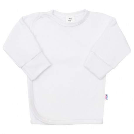 Kojenecká košilka s bočním zapínáním New Baby bílá, Bílá, 56 (0-3m)