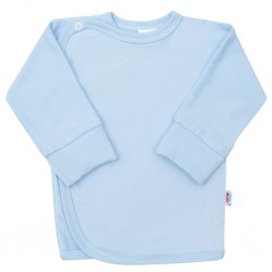 Kojenecká košilka s bočním zapínáním New Baby světle modrá, Modrá, 50