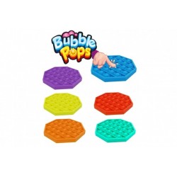 Bubble pops - Praskající bubliny silikon antistresová spol. hra fialová 12,5x12,5cm 